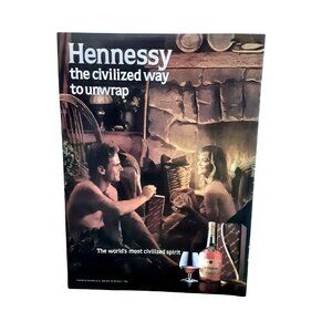 1986 Hennessy Cognac Vintage Liquor Advertising Print Ad Spirits Gift
